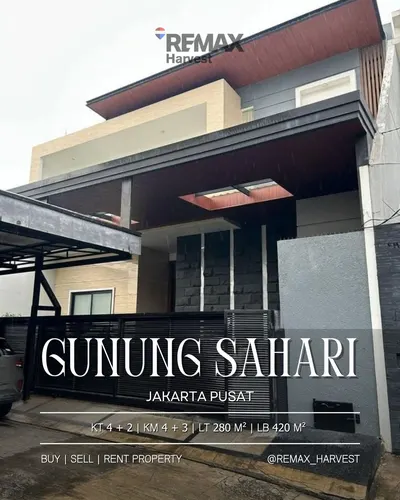 Rumah Mewah Gunung Sahari Jakarta Pusat