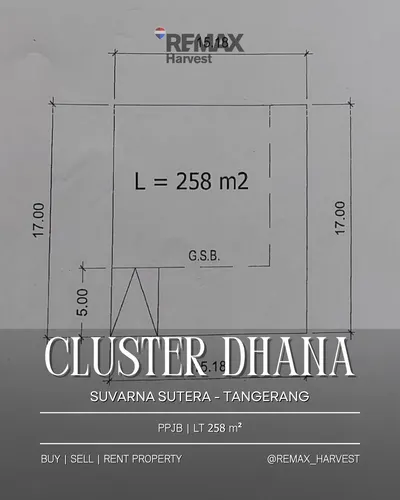 Kavling Siap Bangun Cluster Dhana Suvarna Sutera