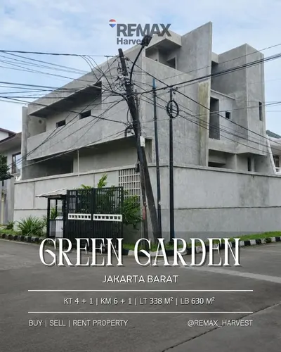 Rumah Hoek Green Garden Jakarta Barat